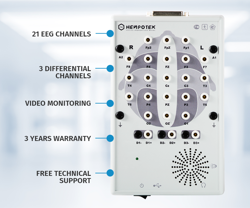 Compact-neuro (24 channels with video monitoring)